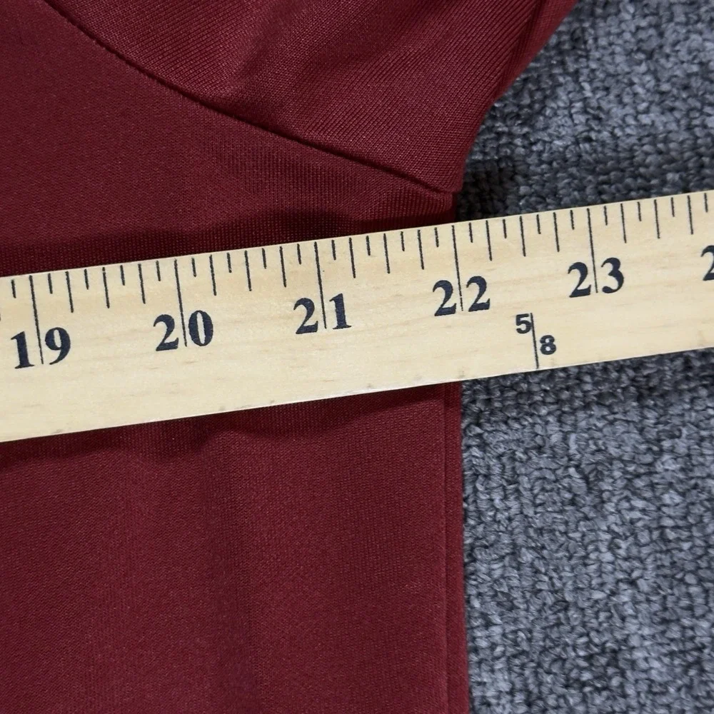The North Face Track Jacket Men's‎ Medium Rust Red Black Full Zip Outdoor Casual
